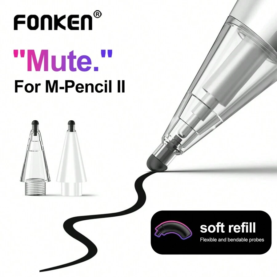 適用於 M-Pencil 2/3/Pro 的替換筆尖,螢幕觸控手寫筆筆尖,M-Pencil 2/3/Pro 配件 - 對於華為M-Pencil 2代 - 查看 1