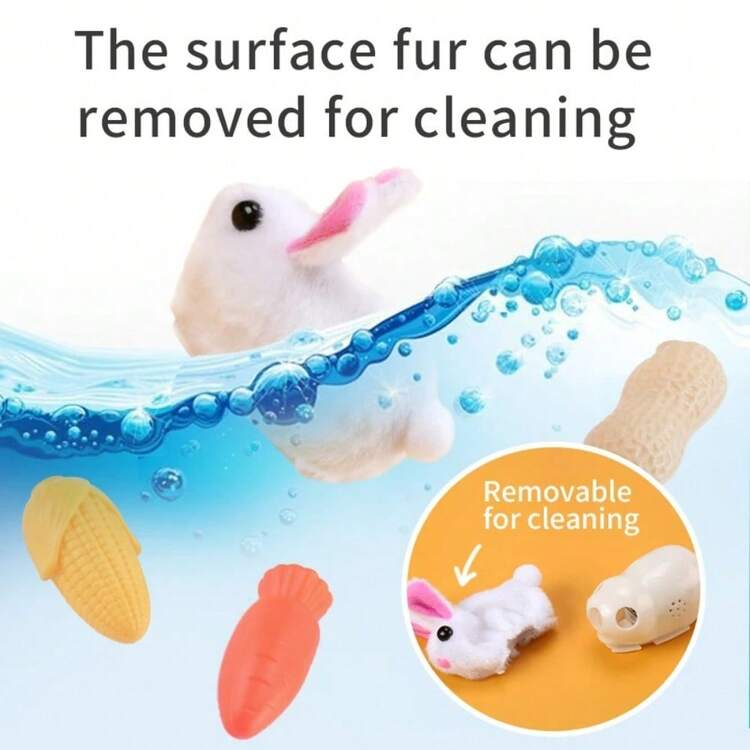 Smart Running Mouse Cat Toy Interactive Random Moving Electric Cat Teaser Toys Simulation Mice Kitten Self-Playing Plush Toys - Multicolor - View 3