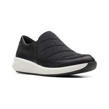 Clarks Un Rio Spark Leather Sneaker - Black - View 1
