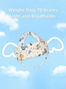 1pc Baby Helmet For Crawling Walking Baby Head Protector - Head Protection For Infant Baby No Bumps And Soft Cushion Safety Headguard I Toddler Inflatable Helmets - Blue Dinosaur - View 3