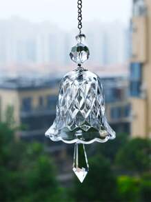 1 件装水晶风铃玻璃铃铛悬挂捕光器装饰生日礼物水晶铃铛适用于婚礼纪念品、家居装饰、房间装饰、墙壁装饰 - 彩色 - 查看 6