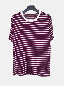K&K FASHION Men T-Shirts - Burgundy - View 3