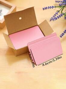 100pcs Diy Hand-Drawn Cards For Leaving Messages With Blank English Word Cards And Kraft Paper Postcards, Randomly Packed In A Box - Camel - View 7