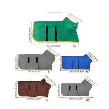 Dog Bathrobe Absorbent Pet Quick Drying Bath Towel Dog Bath Towel Large Small Dogs Clean Absorbent Bathrobe Full Body Wrap Cat - Multicolor - View 5