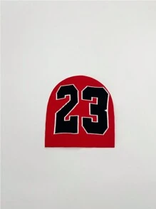 1pc The 23rd  Unisex Knitted Beanie Hat With Jacquard Pattern, Windproof Outdoor Fashionable Cap - A - View 9