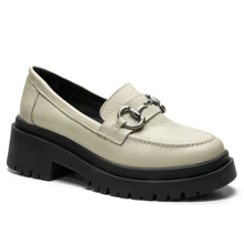 Women Loafers Shoes - 白色 - 查看 2