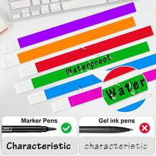 300 Pack Paper Event Paper Wristbands Waterproof Wristbands Neon Colour Stickers Wristbands Lightweight Concert Wristbands For Concerts, Festivals Entrance Parties - Multicolor - View 4