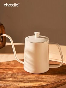 choxila 1 件白色手冲咖啡壶，不锈钢咖啡水壶，手冲咖啡机，适用于家庭、办公室、咖啡馆学校用品返校 - 白色 - 查看 1