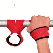 1pair Weightlifting Wrist Straps, Non Slip Durable Deadlift Straps For Weightlifting - Red - View 16