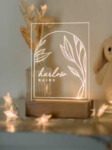 1PC Văn bản tùy chỉnh Quà tặng đặc biệt Thiết kế in acrylic Chất liệu lá đơn giản được chọn lọc Quà tặng acrylic, Không khí ấm áp, Trang trí bàn ăn Đèn ngủ phòng ngủ, Đèn trang trí tiệc lễ hội, Đèn bàn ăn tối nhỏ, Phòng, Nhà bếp, Quà tặng bạn trai/bạn gái, Quà tặng bố/mẹ, Quà tặng cặp đôi/người bạn thân nhất, đèn ngủ trang trí phòng, quà tặng bất ngờ cho đèn ngủ, phụ kiện đẹp, quà tặng lãng mạn, sản phẩm trang trí nội thất, đồ dùng tiệc tùng, trang trí phòng, đèn trang trí phòng khách, đèn trang trí học tập, đèn ngủ, USB có công tắc, đèn dạ quang ấm áp Ánh sáng - Màu vàng - Xem 6