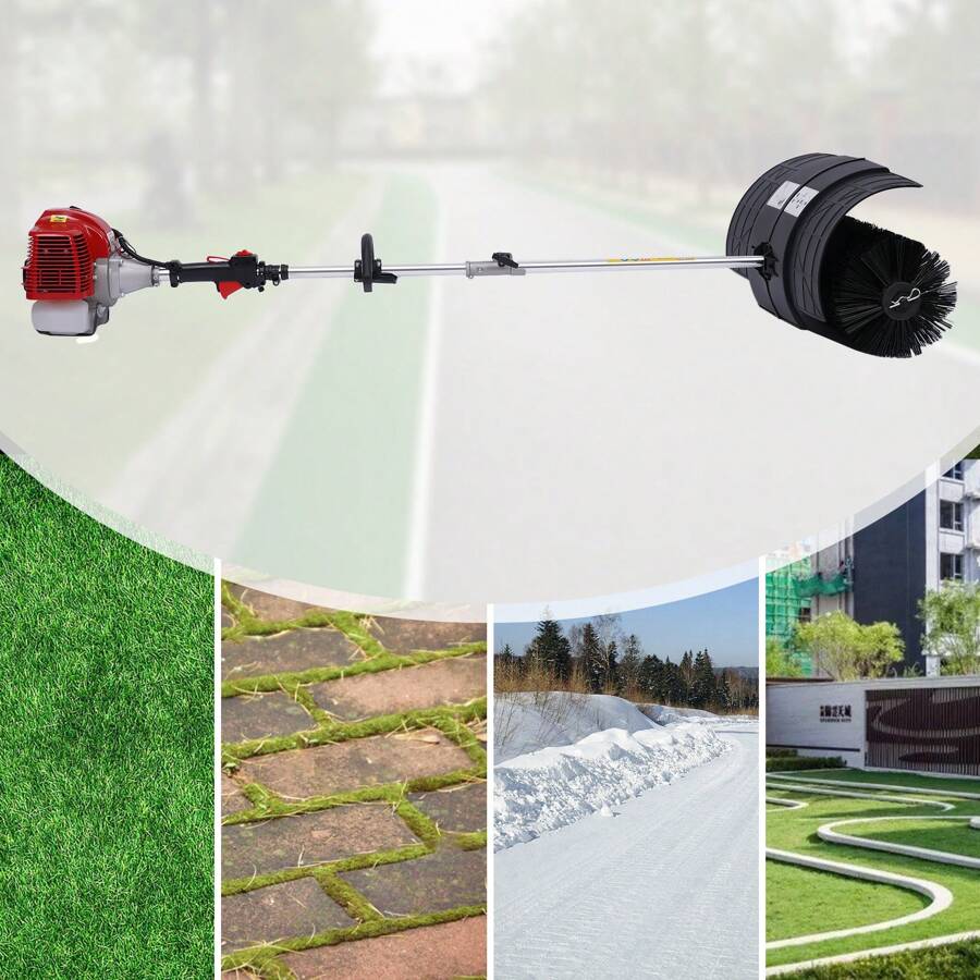 Artificial Grass Sweeper, 52Cc Artificial Grass Power Brush Petrol