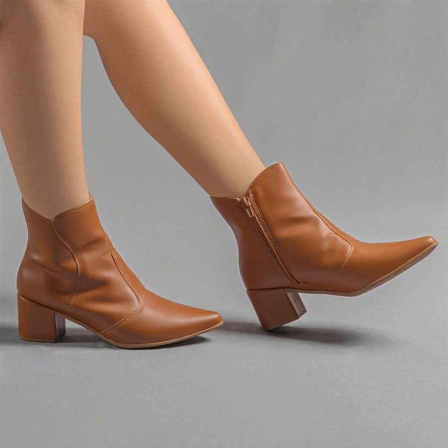 Women Ankle Boots & Booties - Lạc đà - Xem 1