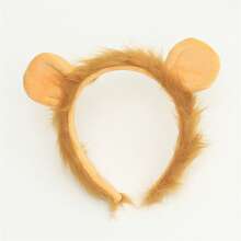 1 Peça Tiara de Orelha de Leão Fofa Acessório de Cabelo Criativo Novidade Super Adorável de Desenho Animado para Adultos, Adereço para Fotos