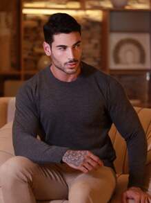 TRICOT DE LUXO Men Sweaters - Dark Grey - View 3
