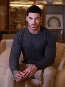 TRICOT DE LUXO Men Sweaters - Dark Grey - View 2