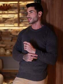 TRICOT DE LUXO Men Sweaters - Dark Grey - View 1