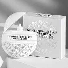 1 peça 50g Lady Floral Premium Fragrance Creme para as mãos, hidratante, refrescante, não oleoso e portátil