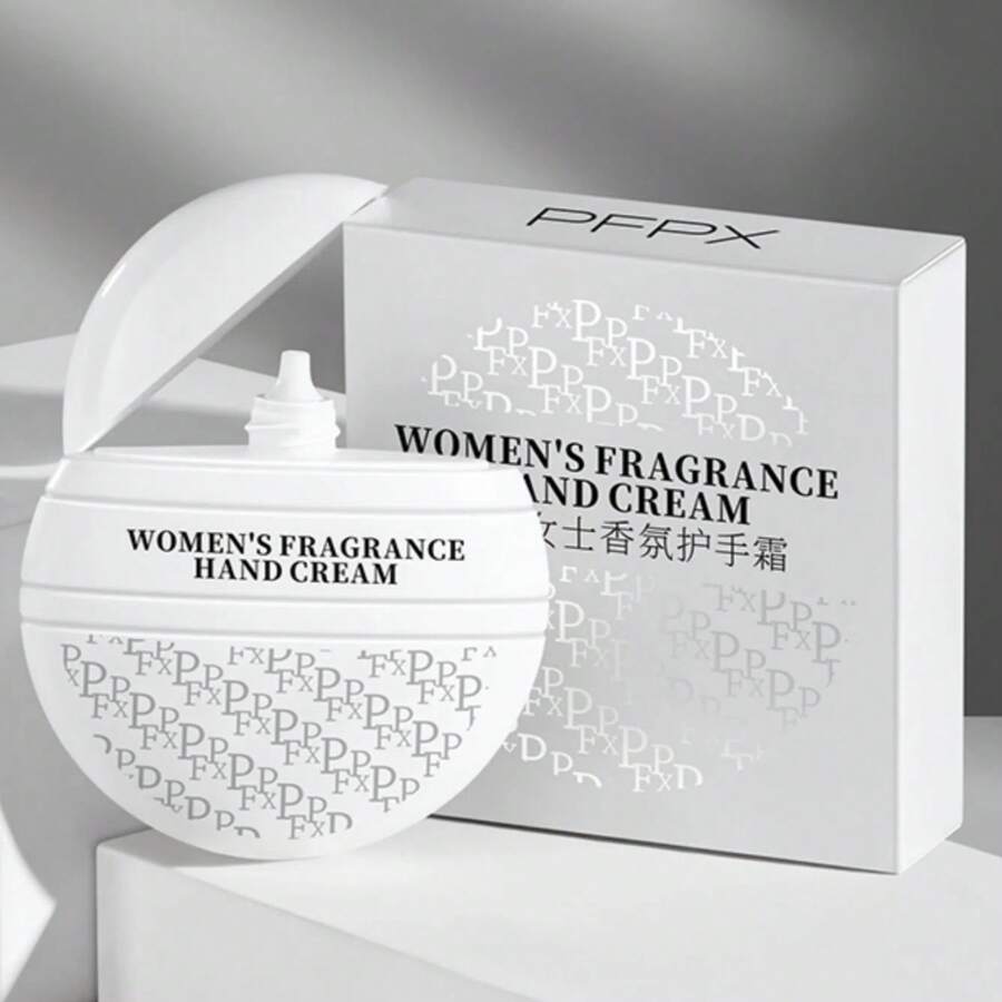 1 peça 50g Lady Floral Premium Fragrance Creme para as mãos, hidratante, refrescante, não oleoso e portátil
