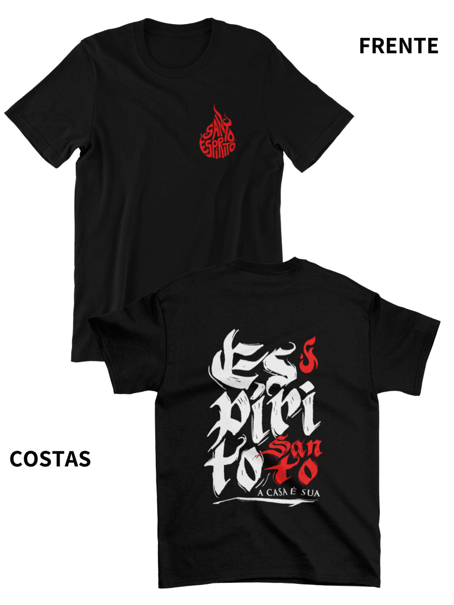 Camiseta Espirito Santo Unissex Yeshua Jesus Cristã Conferência Igreja 100% Algodão