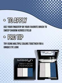 Misslyn 必备眼影套装，3 件套，包含 3 种高色度眼影，可轻松涂抹于眼睑上，让双眸闪耀色彩，颜色/颜色均匀，色泽柔和，可混合成多维眼妆，哑光、闪光和闪亮眼妆，高色度，持久，易于组合，迷你便携包装，质地柔软 - 62N+48N+90N - 查看 6