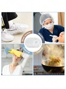 100pcs/200pcs/300pcs Reusable Silicone Stretch Lids, Food Fresh Keeping Covers, Universal Elastic Seal Wrap For Bowls, Cups, Containers - Transparent - View 6