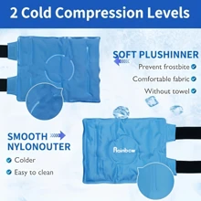 Ice Pack Wrap Around Knee, Reusable Gel Ice Pack For Knee After Sports, 1 Pack Blue - Blue - View 3