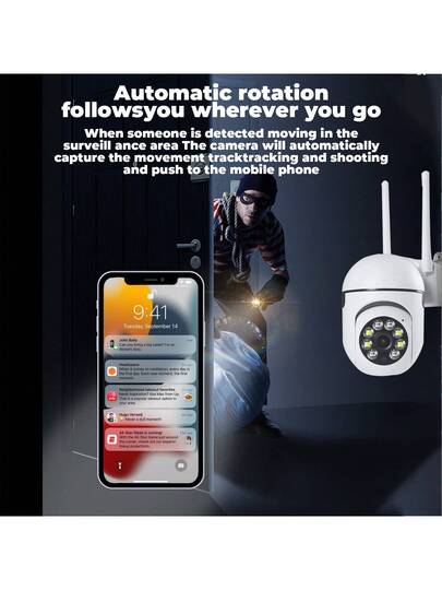 8MP/5MP 1080P HD, Dual 2.4G+5G WiFi 2.4G WiFi, Slimme Outdoor/Indoor PTZ Security Camera Auto Tracking, Alarm, Night Vision, Floodlight AI Motion, 350° Horizontal 90° Vertical Rotation Home view 8