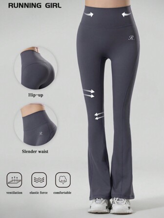  RUNNING GIRL Women's Yoga Flare Pants, High Waisted Slimming Casual Stretch Fitness Leggings For Workout