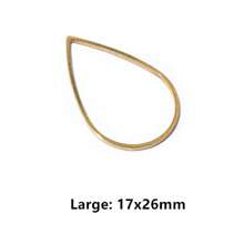 20 chiếc Trăng Sao Thả Trái Tim Hạt Charm Nhỏ Vàng Mặt Dây Thép không gỉ Mở Bezels Rỗng Khung Khuôn Viền DIY Trang Sức làm - Mặt dây chuyền nhỏ bằng thép không gỉ - Xem 47