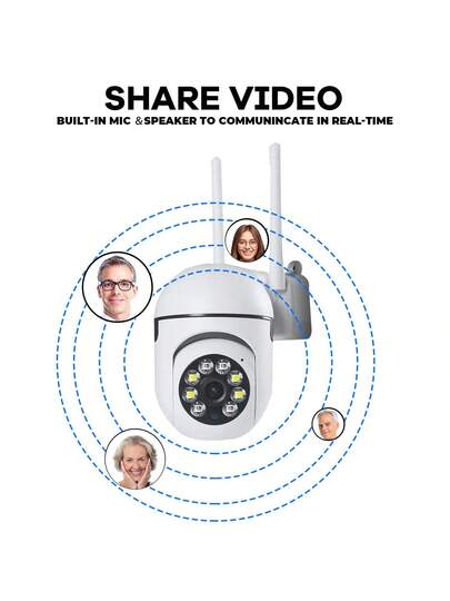 8MP/5MP 1080P HD, Dual 2.4G+5G WiFi 2.4G WiFi, Slimme Outdoor/Indoor PTZ Security Camera Auto Tracking, Alarm, Night Vision, Floodlight AI Motion, 350° Horizontal 90° Vertical Rotation Home view 6