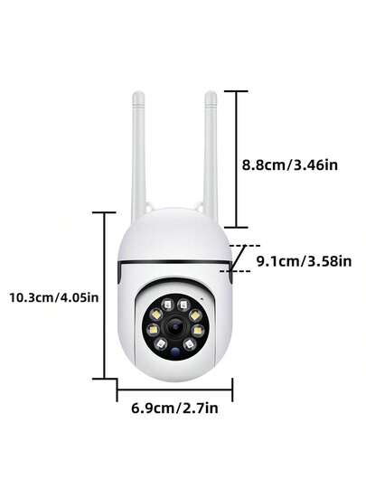 8MP/5MP 1080P HD, Dual 2.4G+5G WiFi 2.4G WiFi, Slimme Outdoor/Indoor PTZ Security Camera Auto Tracking, Alarm, Night Vision, Floodlight AI Motion, 350° Horizontal 90° Vertical Rotation Home view 3