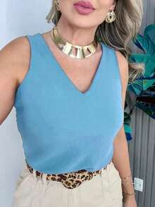 Women Tops - Blue - View 1