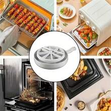 1pc Microwave Bacon Grilling Rack Plastic Meat Grill Tray Plate Kitchen Tool - White - View 5