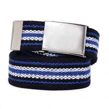 Men Belts - 棕色/條紋 - 查看 6