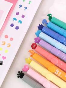 Saudi Arabia Stamp Shaped Highlighter Pen Set - Multicolor - View 7