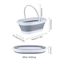 1 Pieza Bañera Plegable Y Portátil Para Mascotas, Bañera Portátil Plegable De Mascotas Gris Y Blanco Hecho, Adecuada Para Limpiar Y Embellecer A Gatos Y Perros Diariamente - Gris Claro - Ver 3