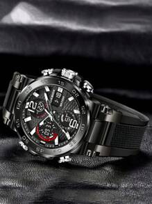 Foxbox 男士黑色數位手錶 - 黑色 - 查看 5