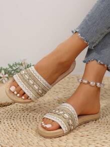 Women's Casual Slip-On Slip-On Sandals For Summer Beach Wear