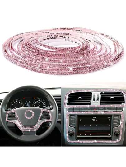 1yard Automotive Diamond Inlaid Decorative Strip DIY 1pc For Women For Gift