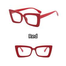 1 件女士时尚 TR 框架方形眼镜，适合电脑使用、装饰、学习、阅读、防手机、商务谈判、跑步、玩电脑游戏、驾驶 - 多色 - 查看 15