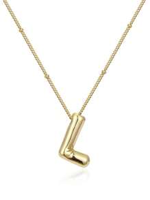 1pc Fashionable Hot-Selling Simple Alphabet Pendant Collarbone Chain Necklace - Letter - View 30