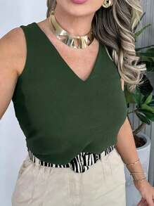 Women Tops - Army Green - View 3