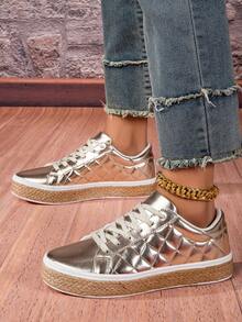 2024 Phong Cách Mới Giày Đi Bộ Đế Dày Nhẹ Thời Trang Thường Ngày, Giày Thể Thao Đế Mềm Chống Trơn Trượt - Vàng - Xem 3