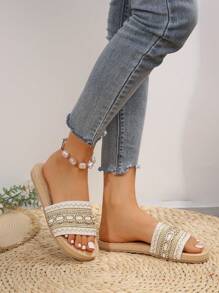 Women's Casual Slip-On Slip-On Sandals For Summer Beach Wear