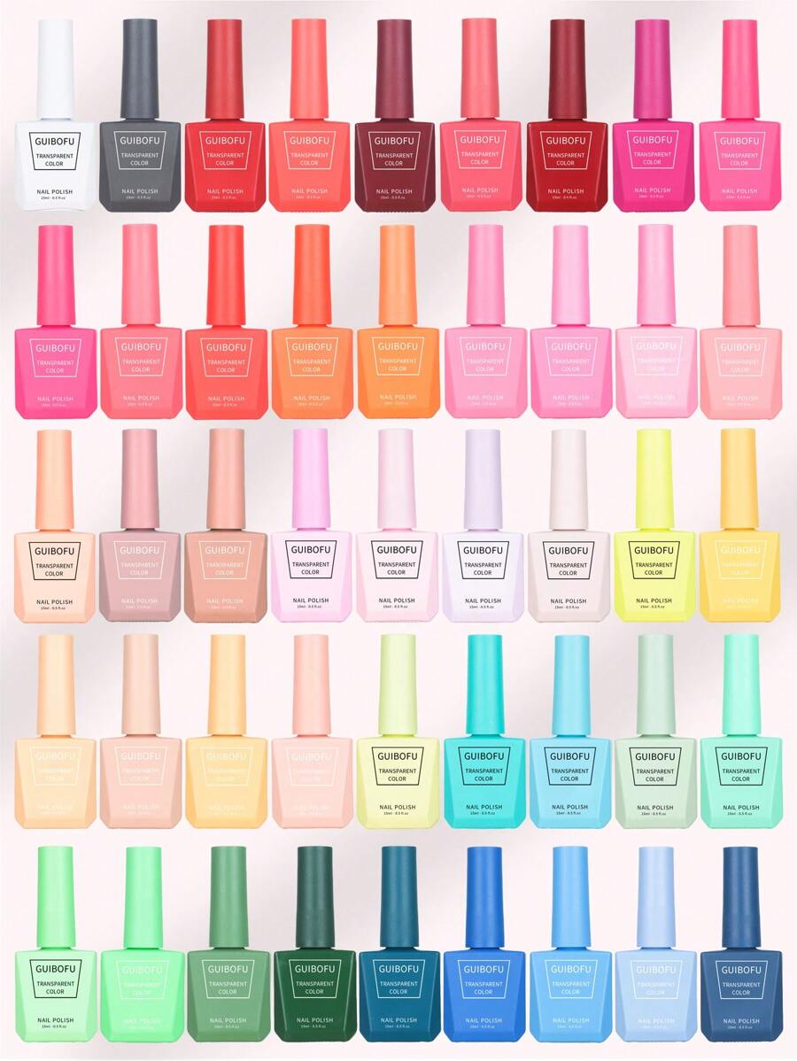 1 Bottle 15ml Milky Jelly Nude Color Gel Nail Polish, Transparent, Translucent Pink Gel Manicure Set, Suitable For Nail Salons And DIY Home Manicure, 58 Colors Gel Nail Polish Nails