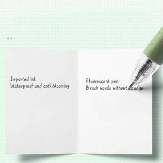 5入組簡約設計快干擦膠筆，0.5mm，書寫流暢，黑色