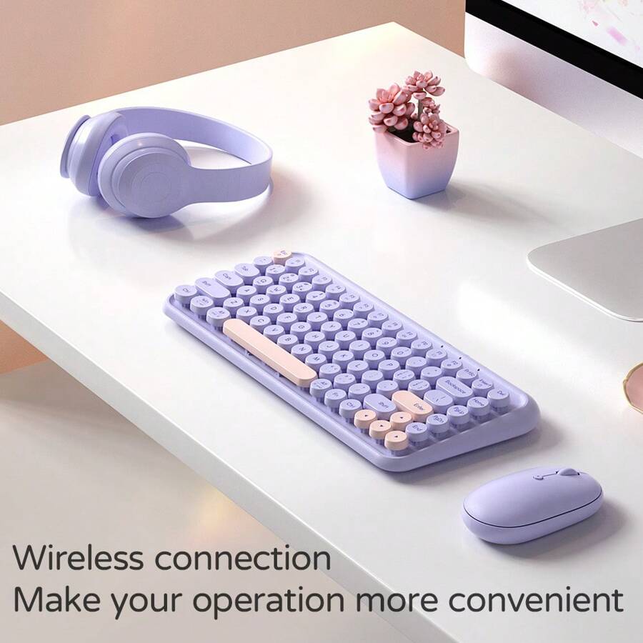 JOMAA Wireless Bluetooth Keyboard, Ergonomic Silent Computer Keyboard