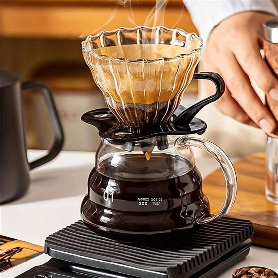 PourOver Coffee Set Coffee Press, Glass Coffee Pot, Pour Over Coffee