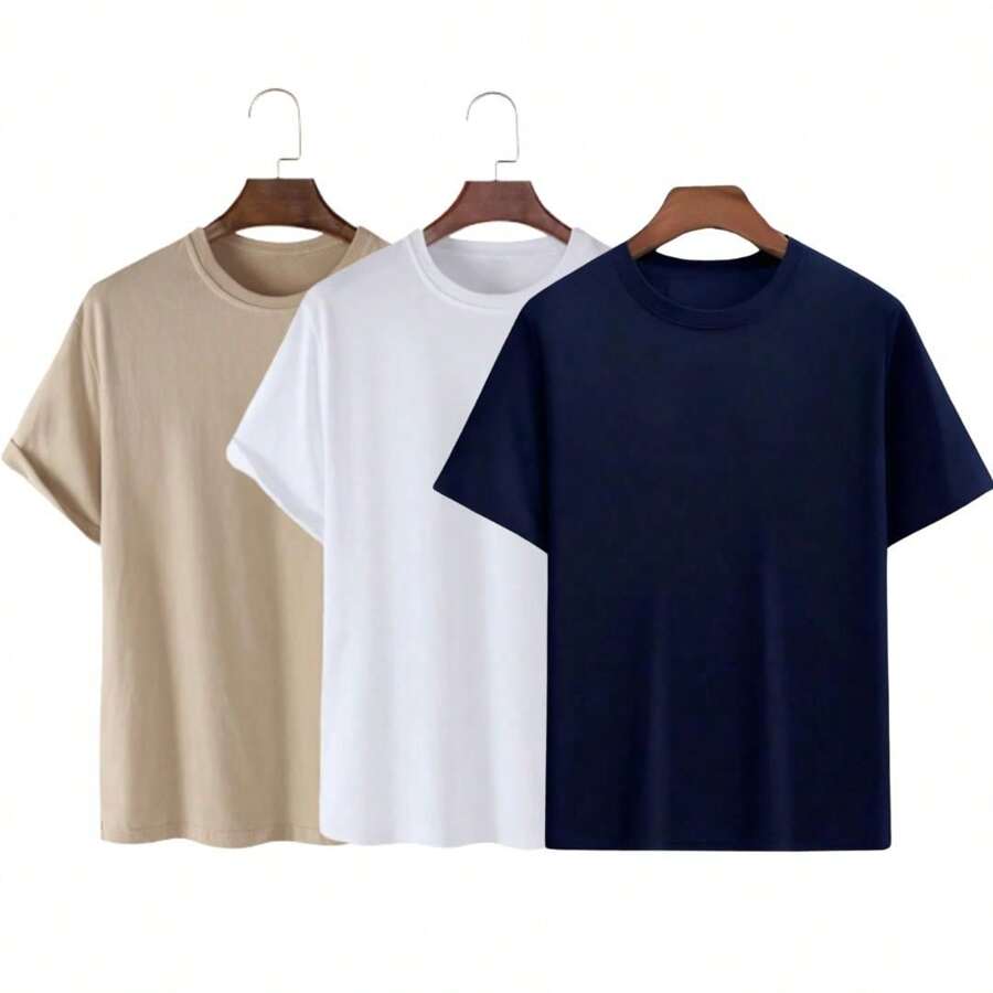 Men T-Shirts - Beige - View 1