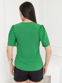 Women Tops - màu xanh lá - Xem 4